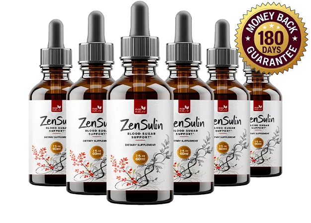 ZenSulin 6-bottle package with 180-day money back guarantee